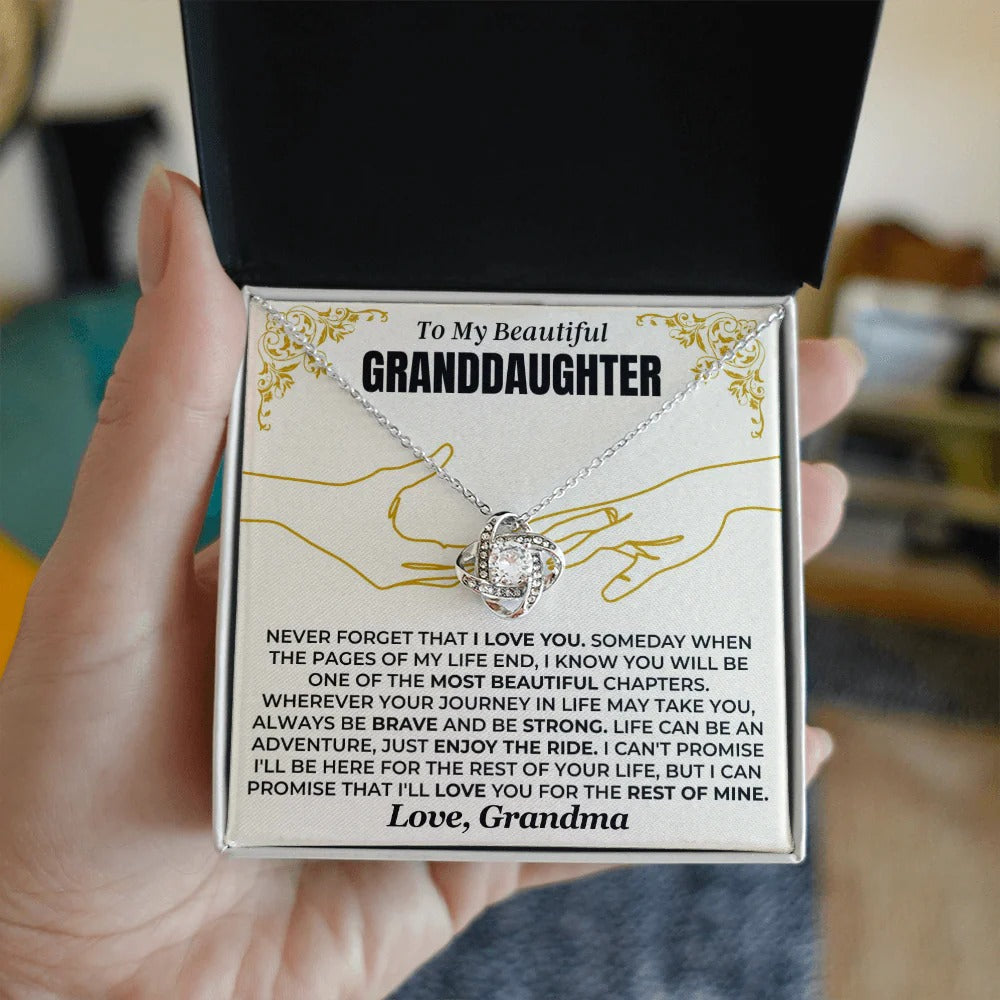 To My  Granddaughter Necklace – Love You Forever, From Grandma