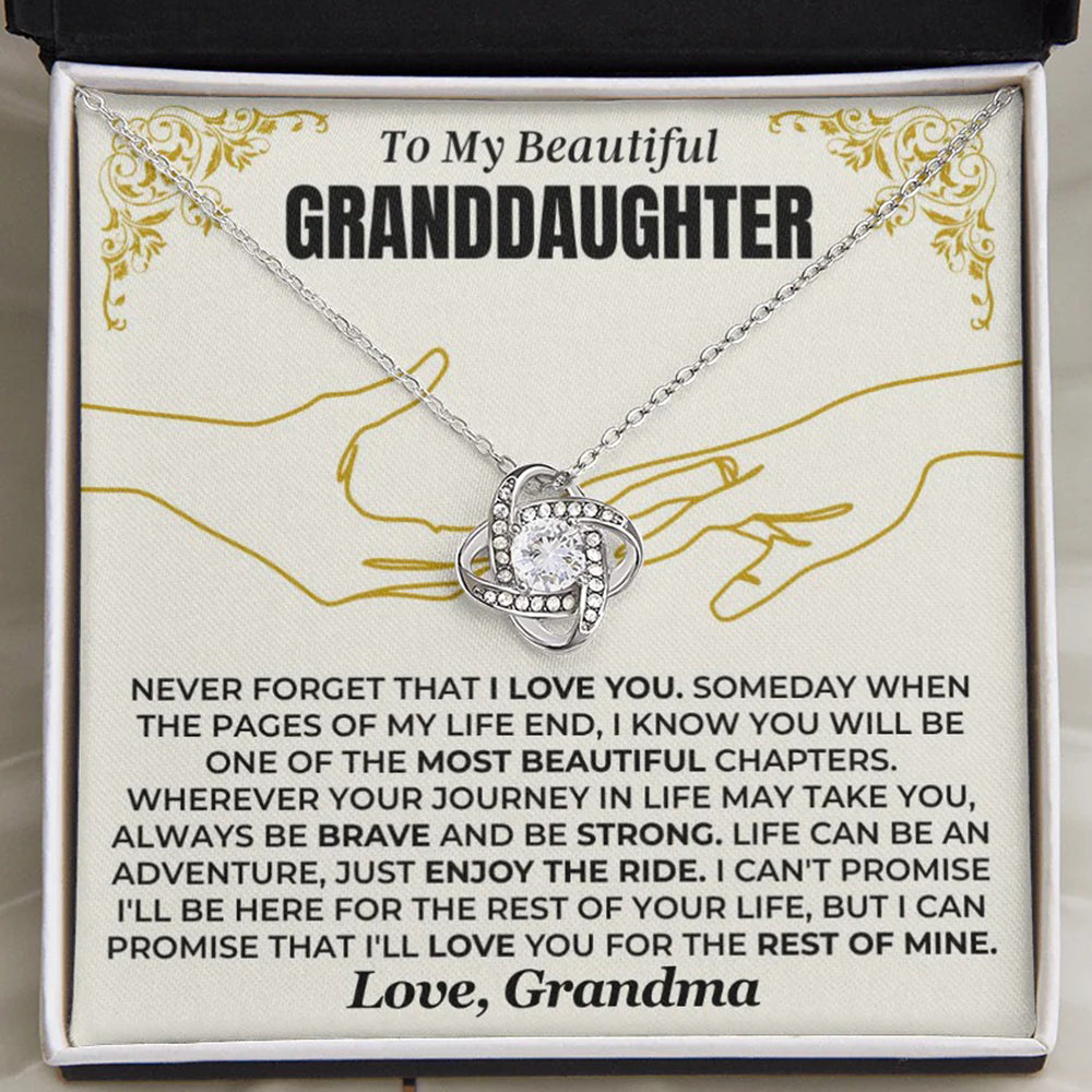 To My  Granddaughter Necklace – Love You Forever, From Grandma