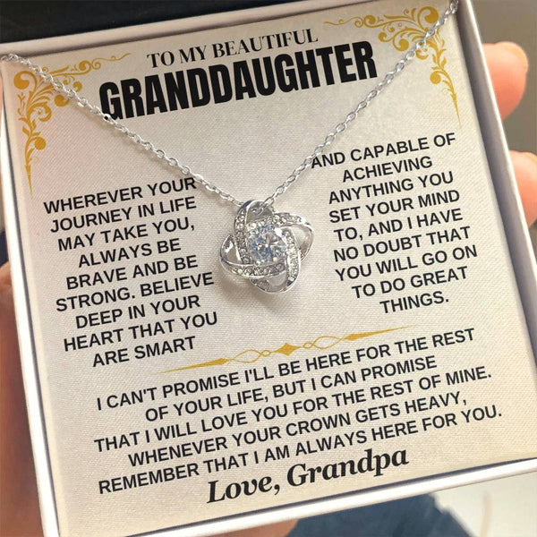 To My Granddaughter – Always Be Brave & Loved – From Grandpa