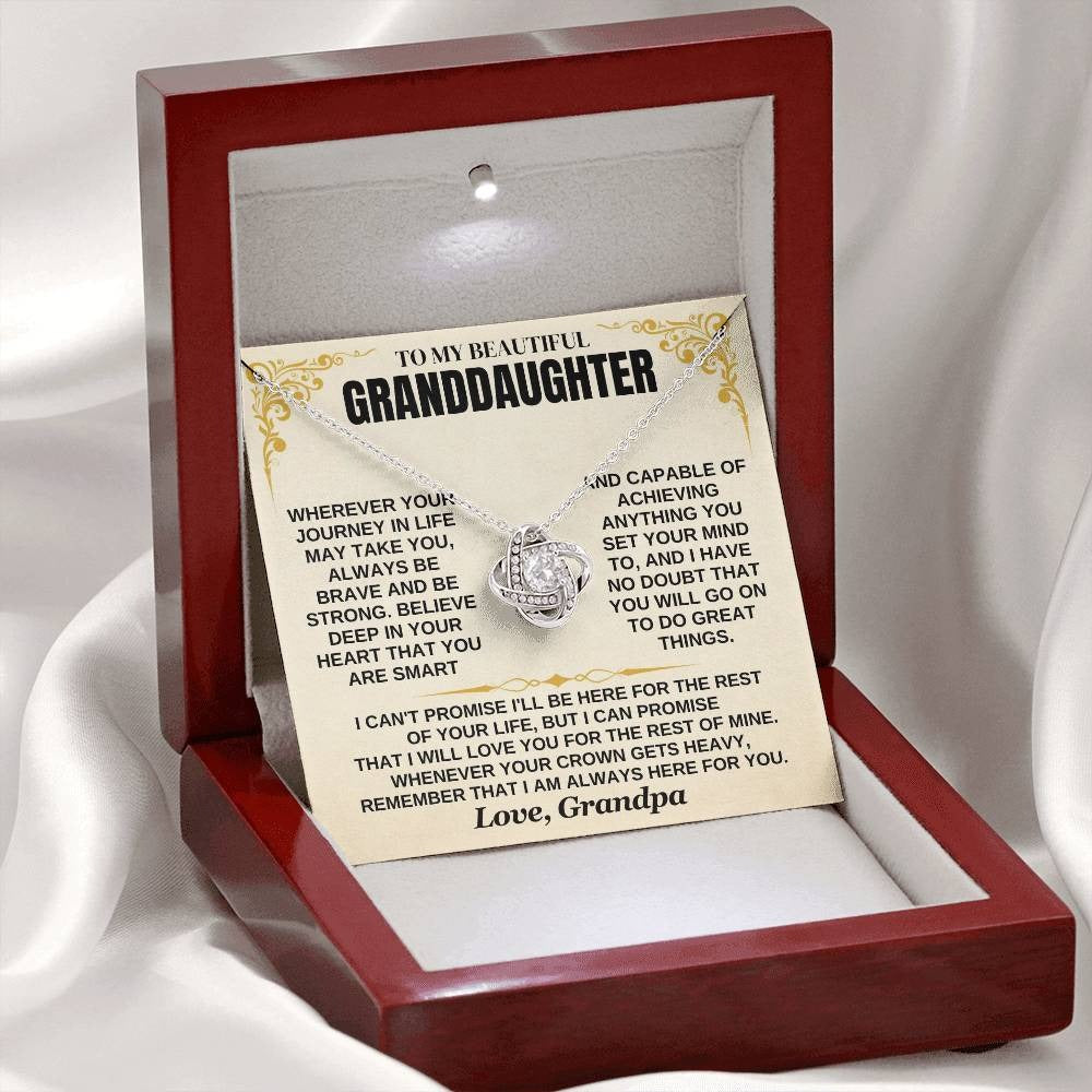 To My Granddaughter – Always Be Brave & Loved – From Grandpa