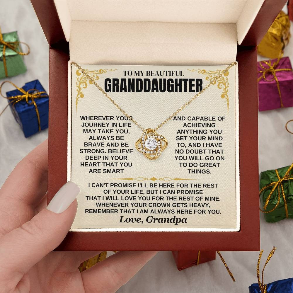 To My Granddaughter – Always Be Brave & Loved – From Grandpa