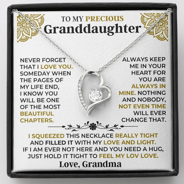 Granddaughter Forever Love Necklace Gift from Grandma
