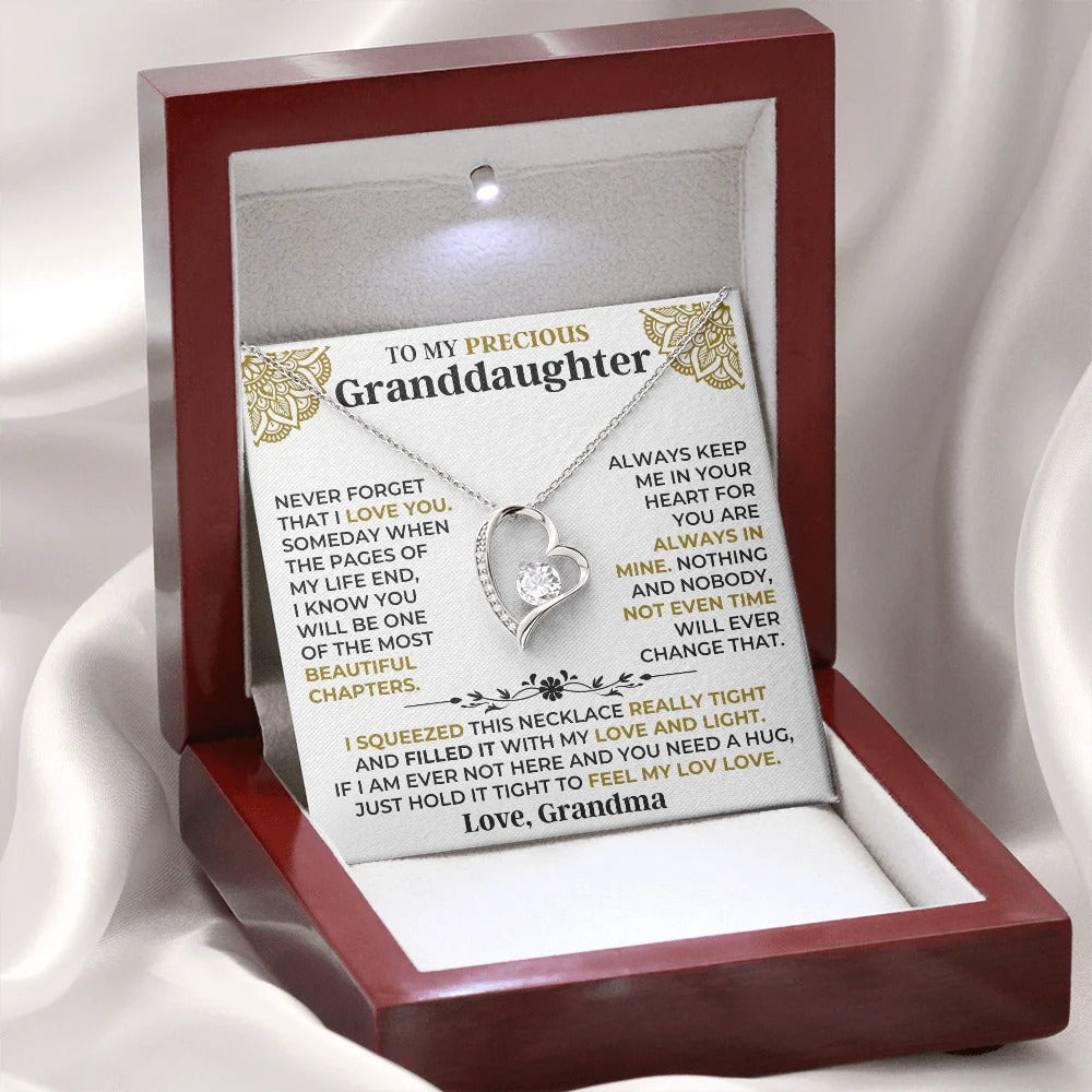 Granddaughter Forever Love Necklace Gift from Grandma