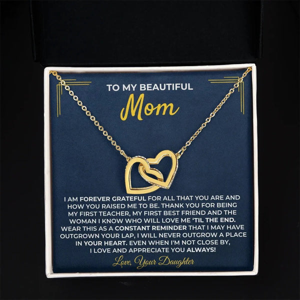 To My Mom Necklace – A Daughter's Forever Love Gift