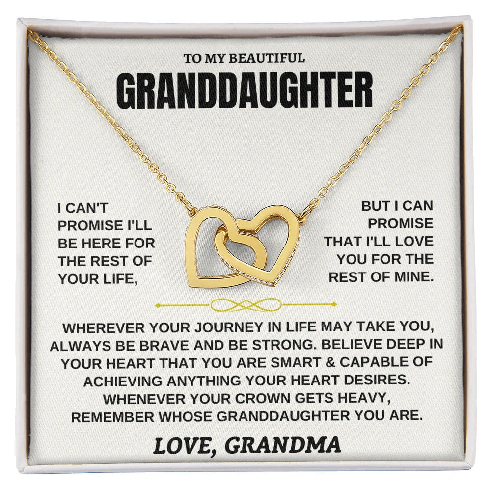 Granddaughter Necklace Gift – Interlocking Hearts from Grandma