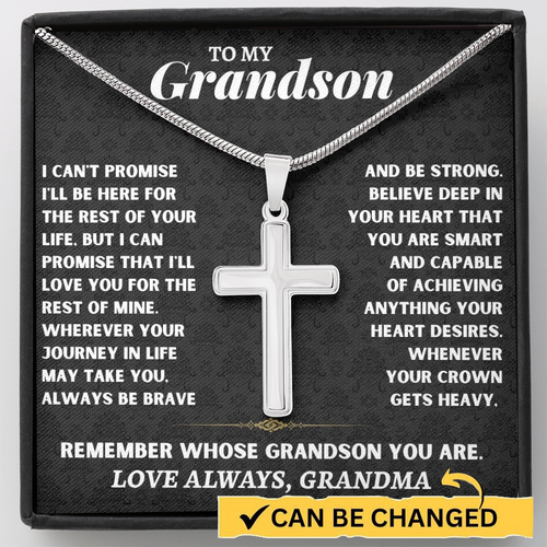 meaningful-gift-for-grandson-from-grandma-cross-necklace