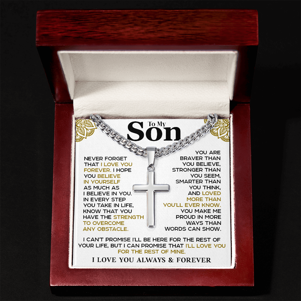 religious-gift-for-son-artisan-cross-necklace 