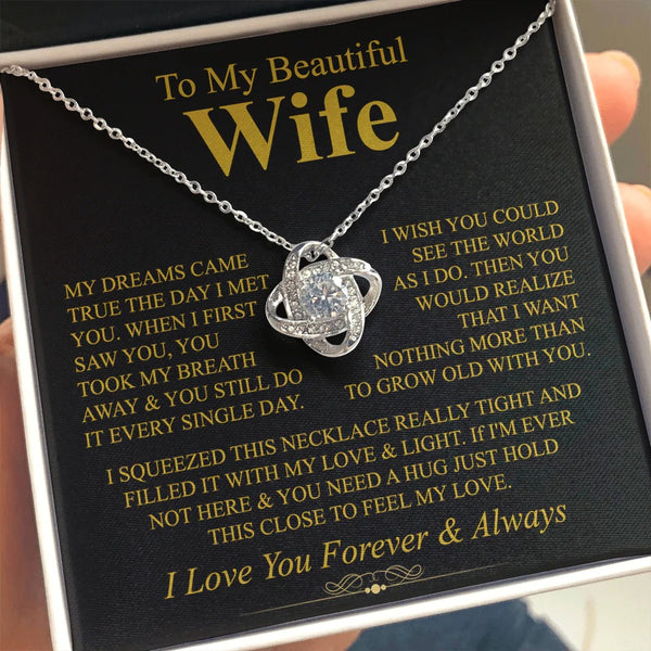 Love Knot Necklace for Wife – Dreams Came True