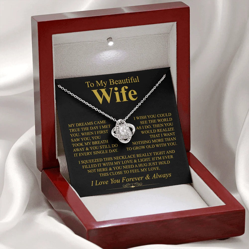 Love Knot Necklace for Wife – Dreams Came True