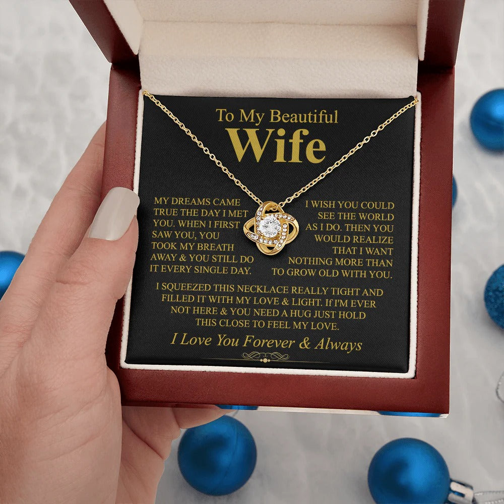 Love Knot Necklace for Wife – Dreams Came True