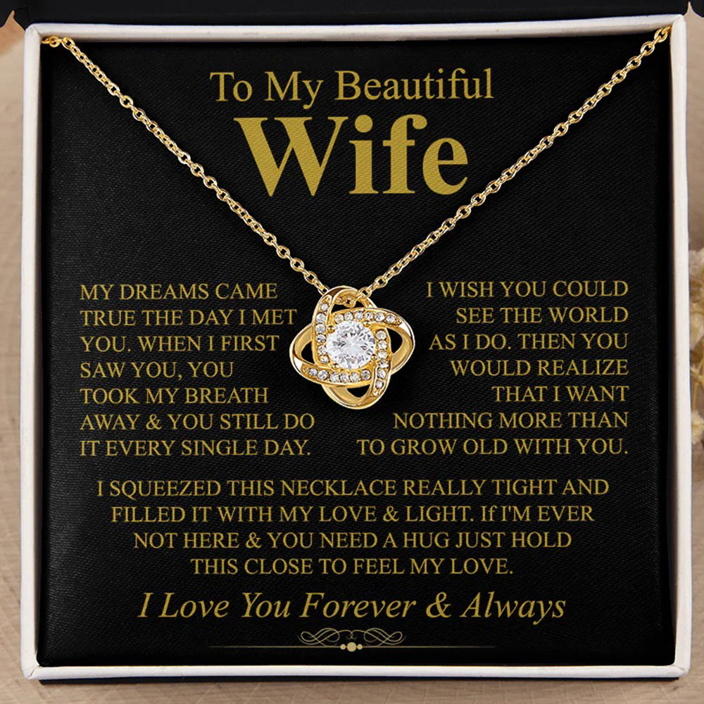 Love Knot Necklace for Wife – Dreams Came True