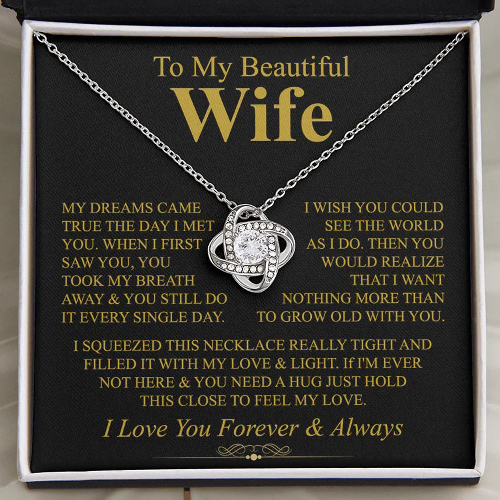 Love Knot Necklace for Wife – Dreams Came True