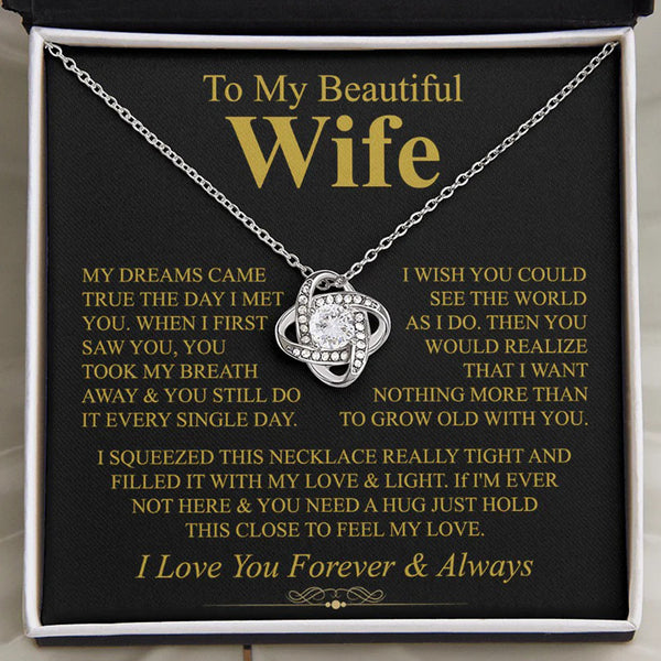 Love Knot Necklace for Wife – Dreams Came True