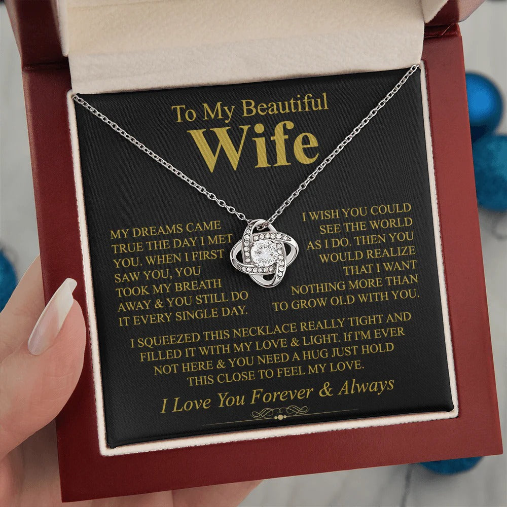 Love Knot Necklace for Wife – Dreams Came True