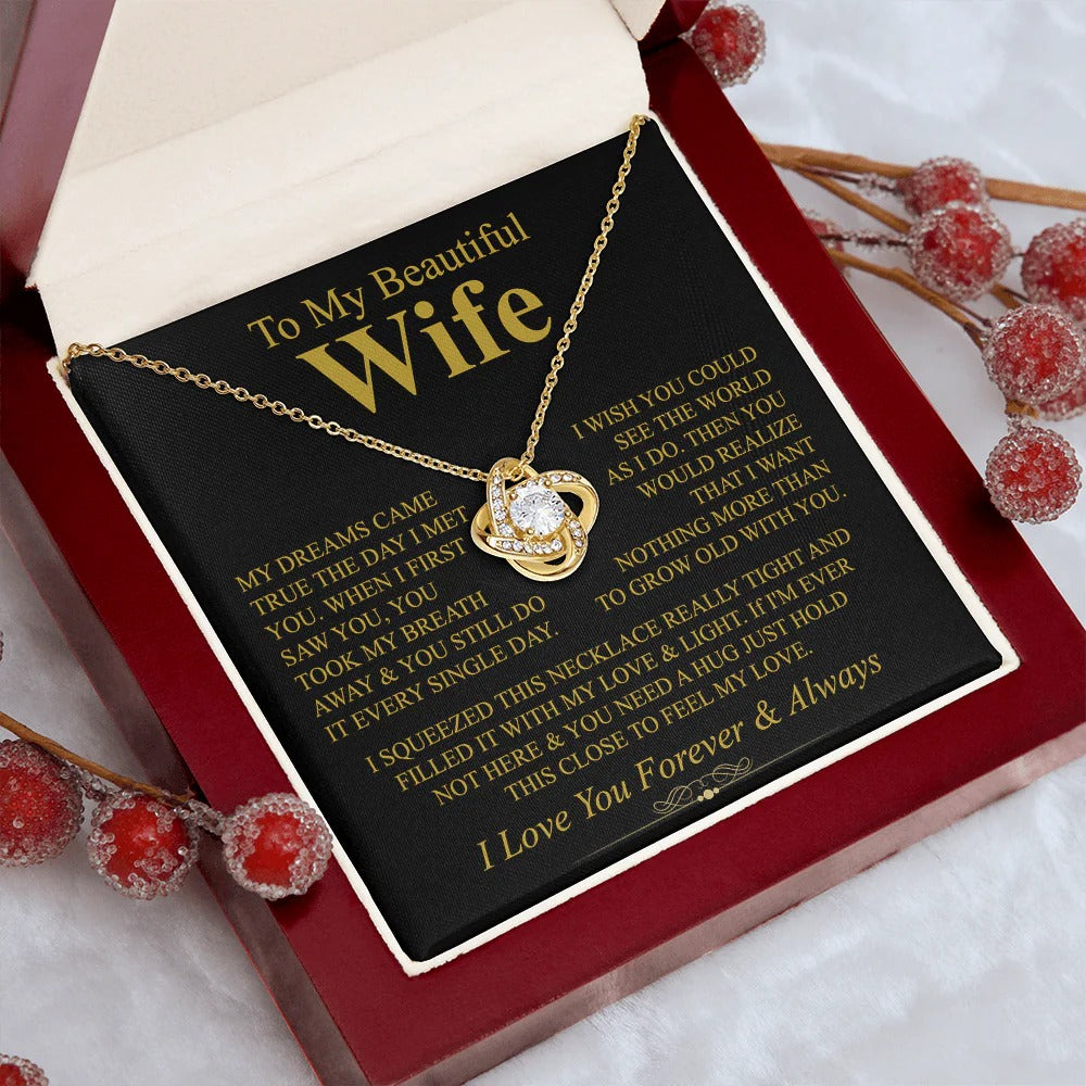 Love Knot Necklace for Wife – Dreams Came True