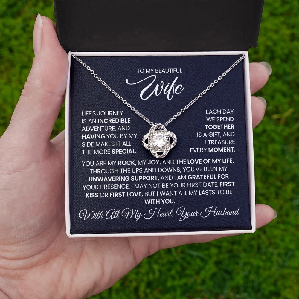 Love Knot Necklace for Wife – Fate Brought Us Together ❤️
