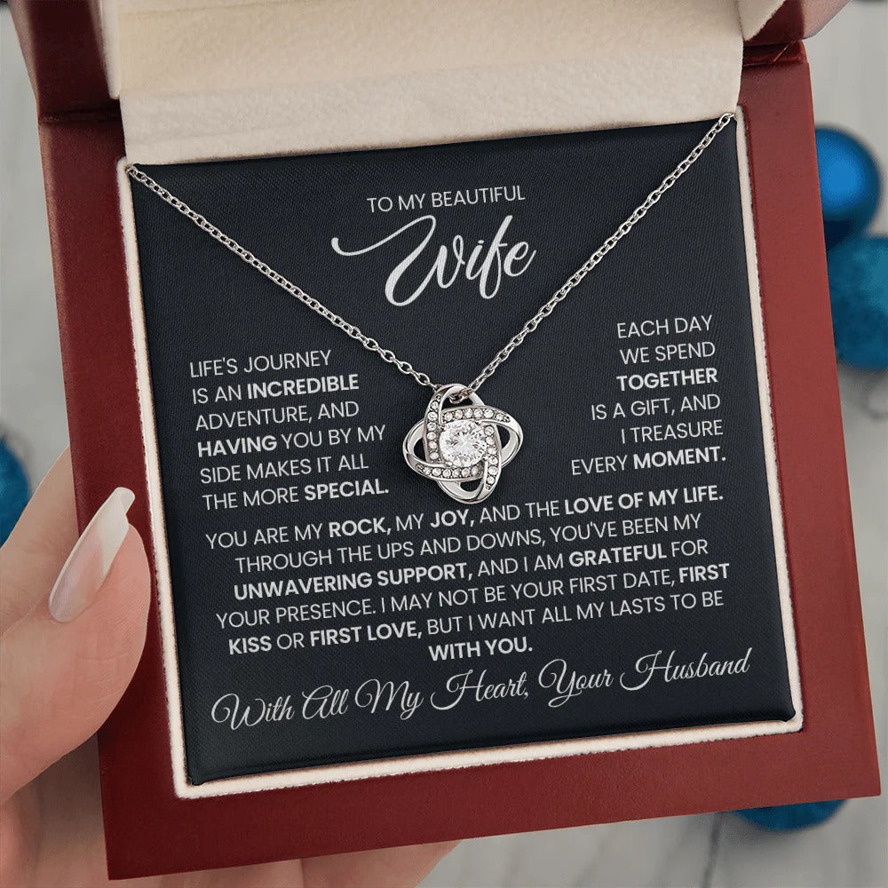 Love Knot Necklace for Wife – Fate Brought Us Together ❤️