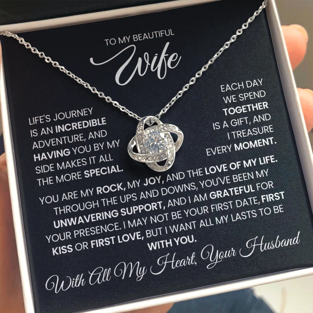 Love Knot Necklace for Wife – Fate Brought Us Together ❤️