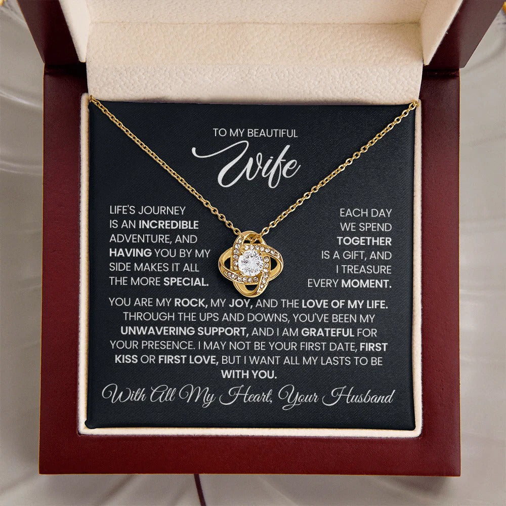 Love Knot Necklace for Wife – Fate Brought Us Together ❤️