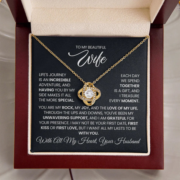 Love Knot Necklace for Wife – Fate Brought Us Together ❤️
