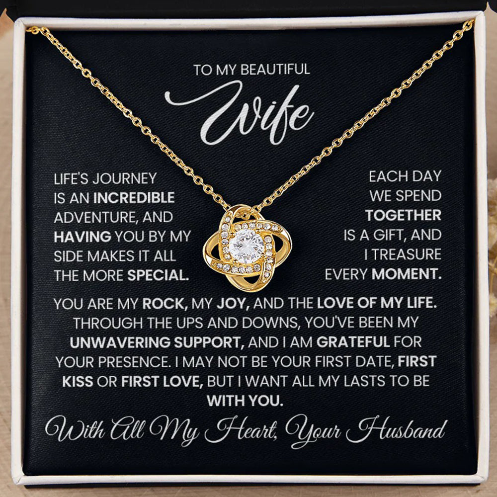 Love Knot Necklace for Wife – Fate Brought Us Together ❤️