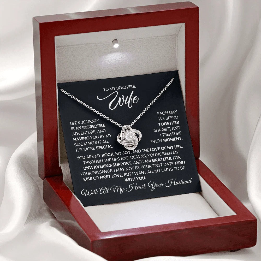 Love Knot Necklace for Wife – Fate Brought Us Together ❤️