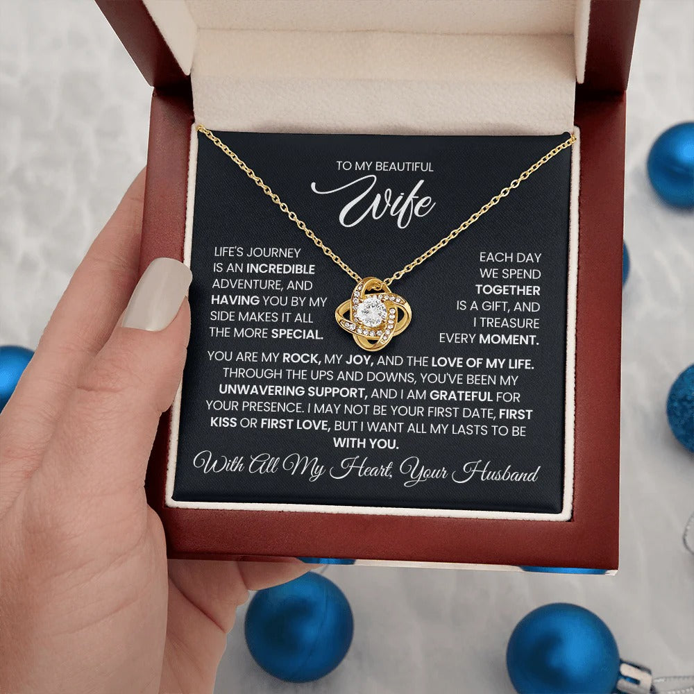 Love Knot Necklace for Wife – Fate Brought Us Together ❤️