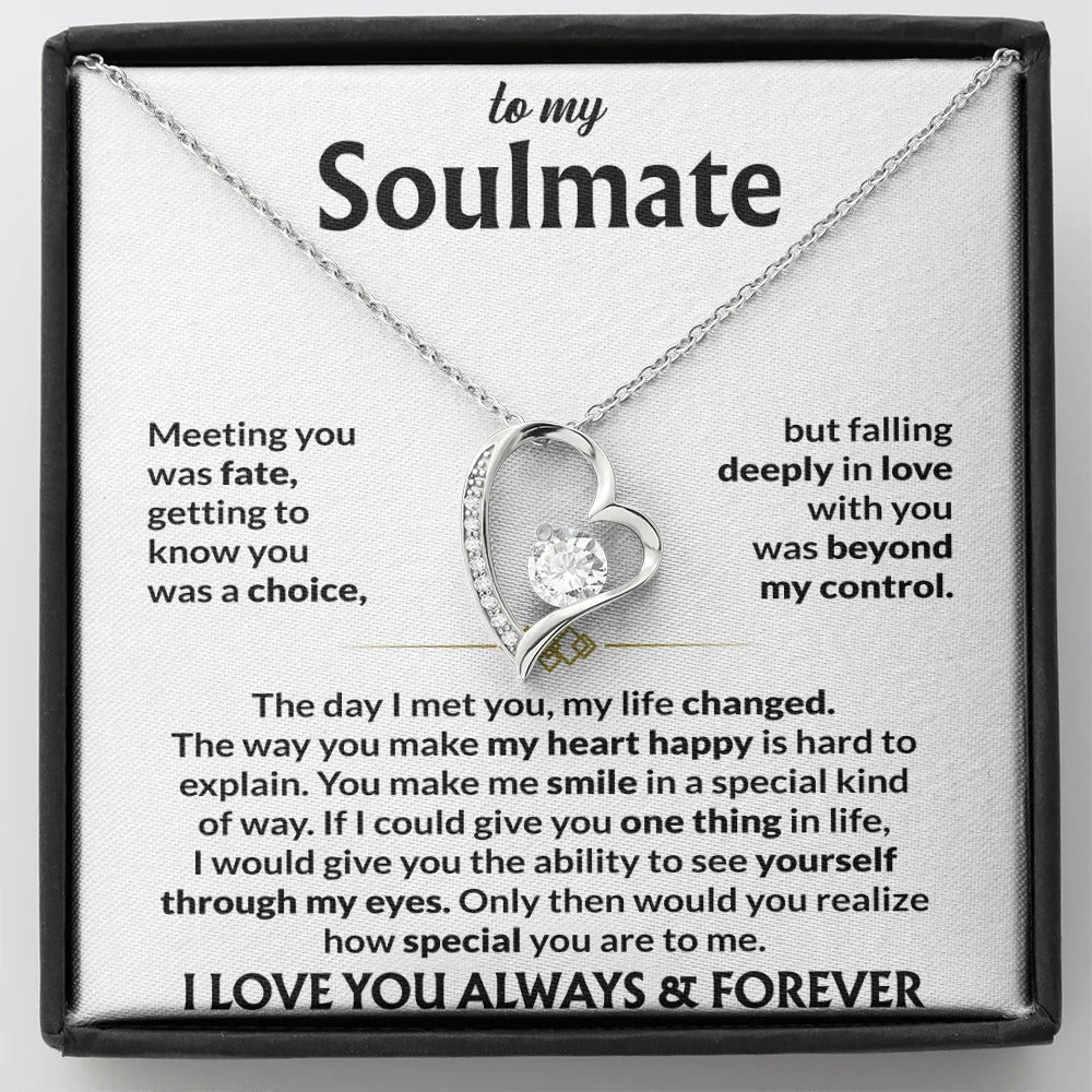 Soulmate Necklace – Fate Brought Us Together, Forever Love