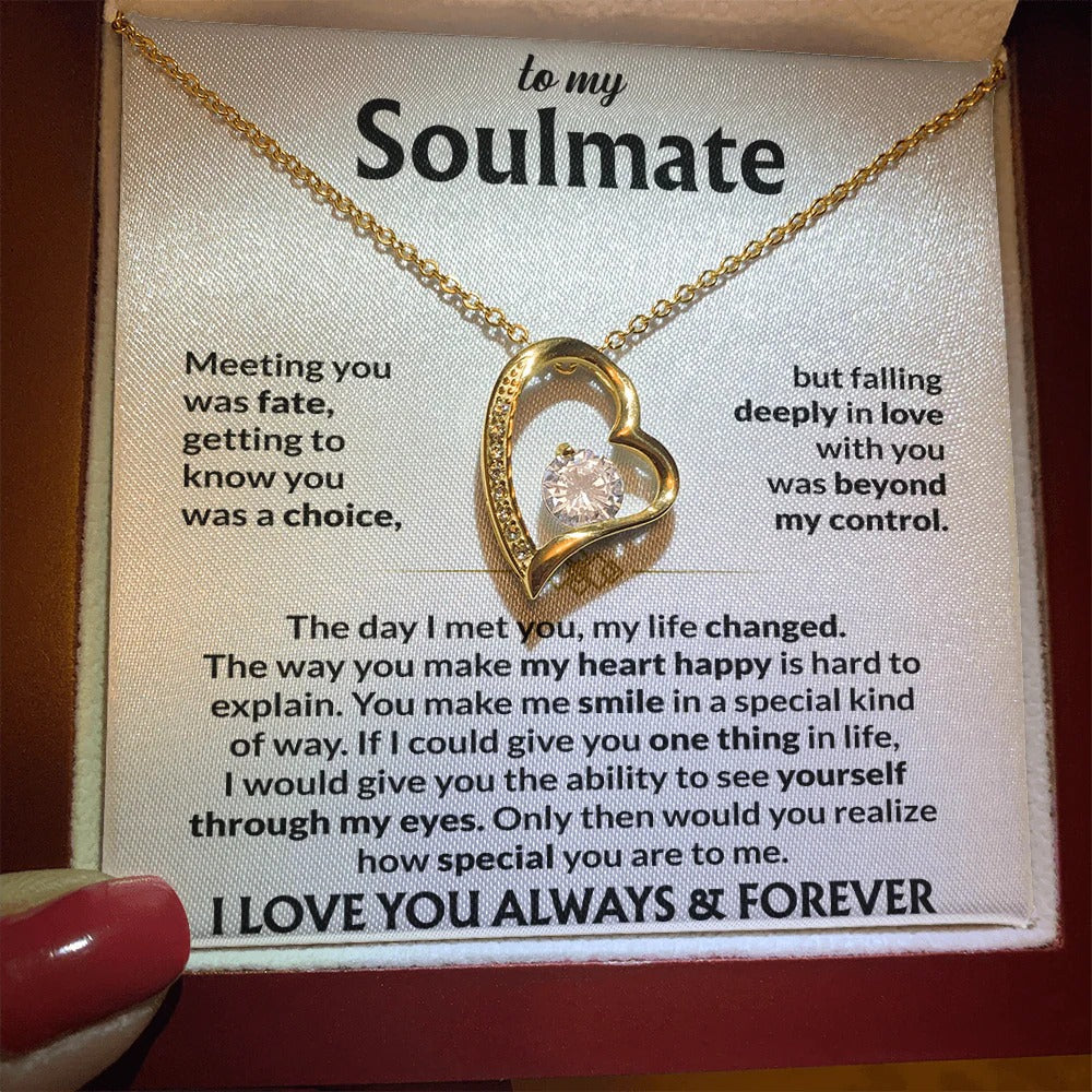 Soulmate Necklace – Fate Brought Us Together, Forever Love