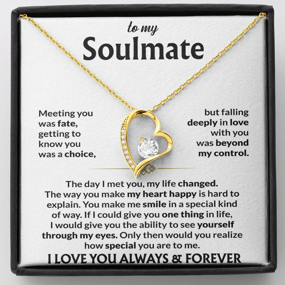 Soulmate Necklace – Fate Brought Us Together, Forever Love