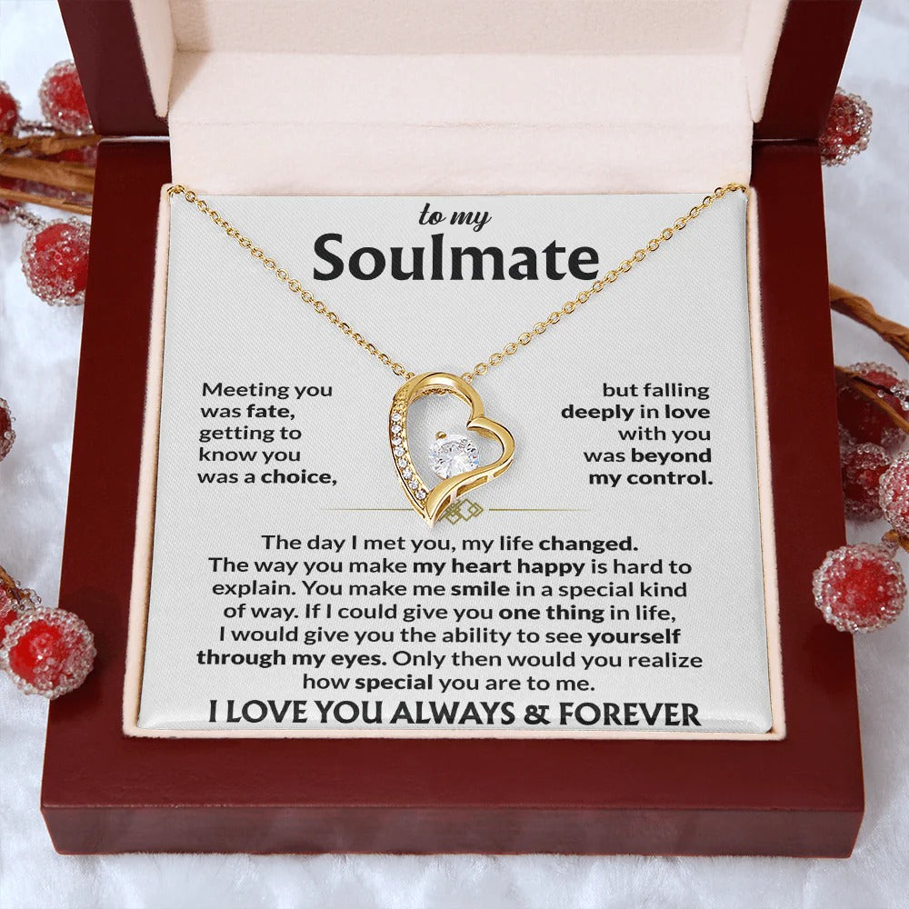 Soulmate Necklace – Fate Brought Us Together, Forever Love