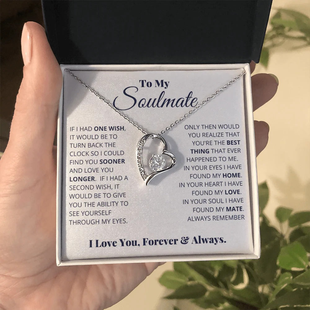 Soulmate Necklace – Love You Longer, Forever & Always