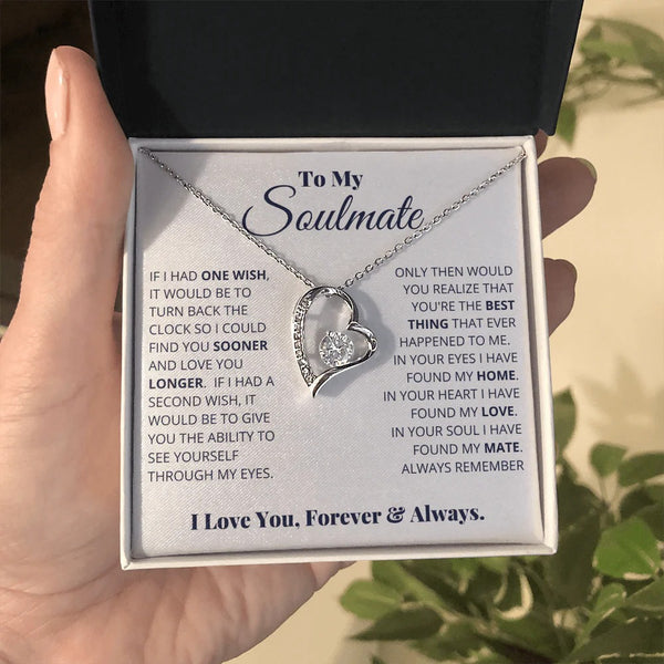 Soulmate Necklace – Love You Longer, Forever & Always