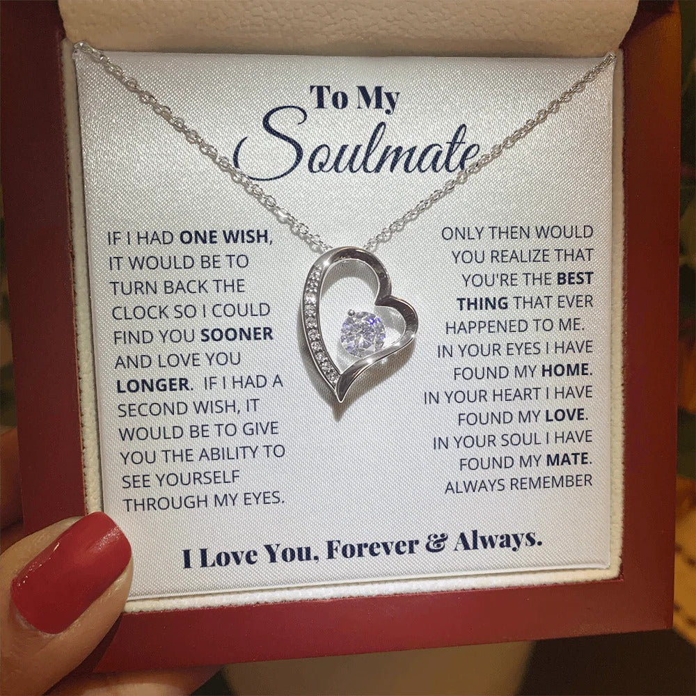 Soulmate Necklace – Love You Longer, Forever & Always