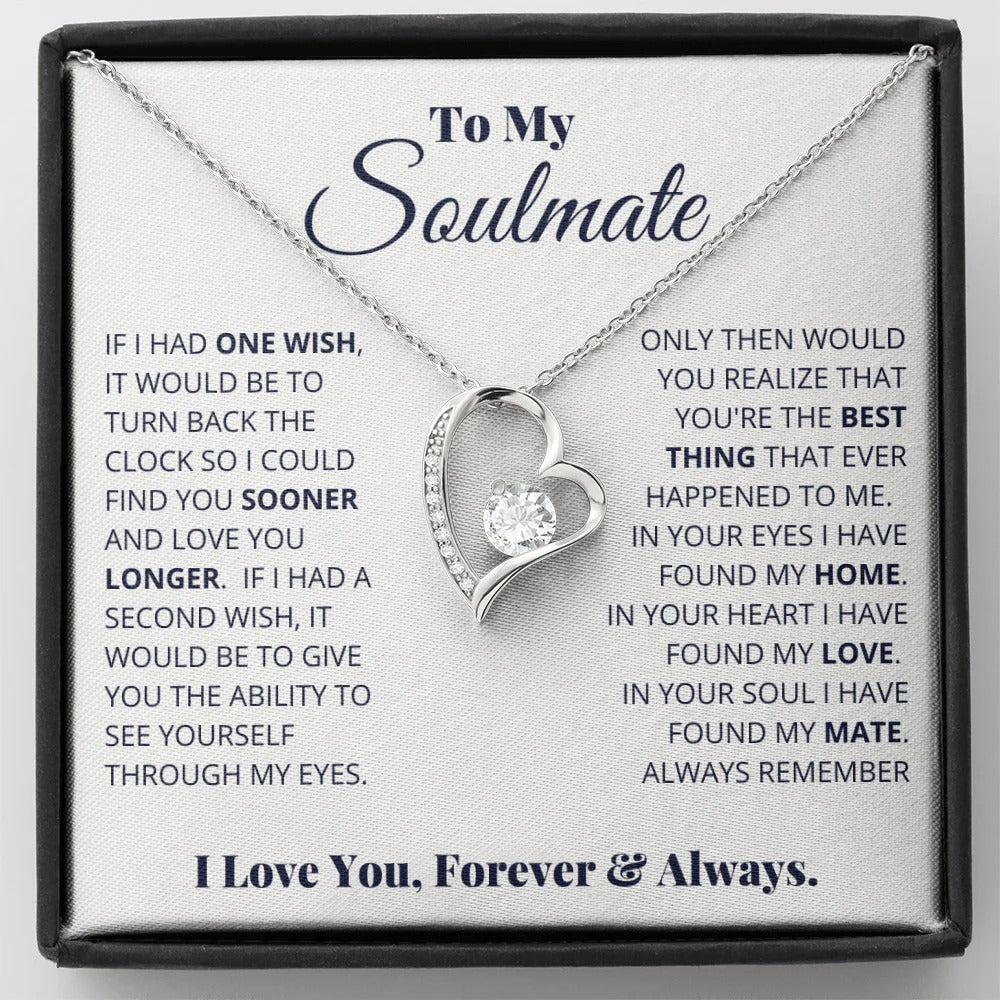 Soulmate Necklace – Love You Longer, Forever & Always