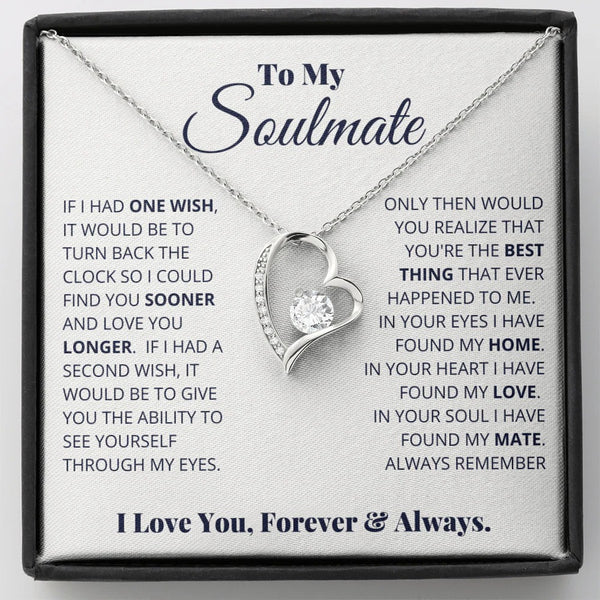 Soulmate Necklace – Love You Longer, Forever & Always