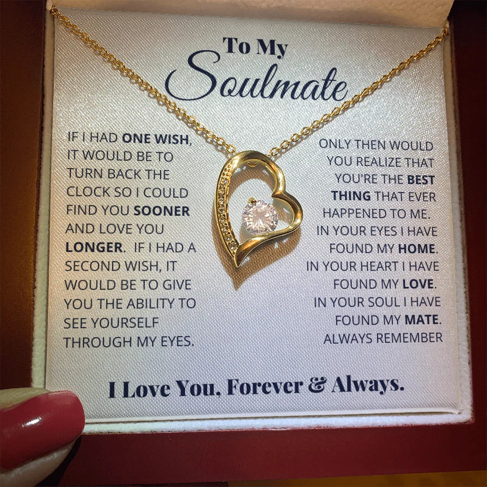 Soulmate Necklace – Love You Longer, Forever & Always