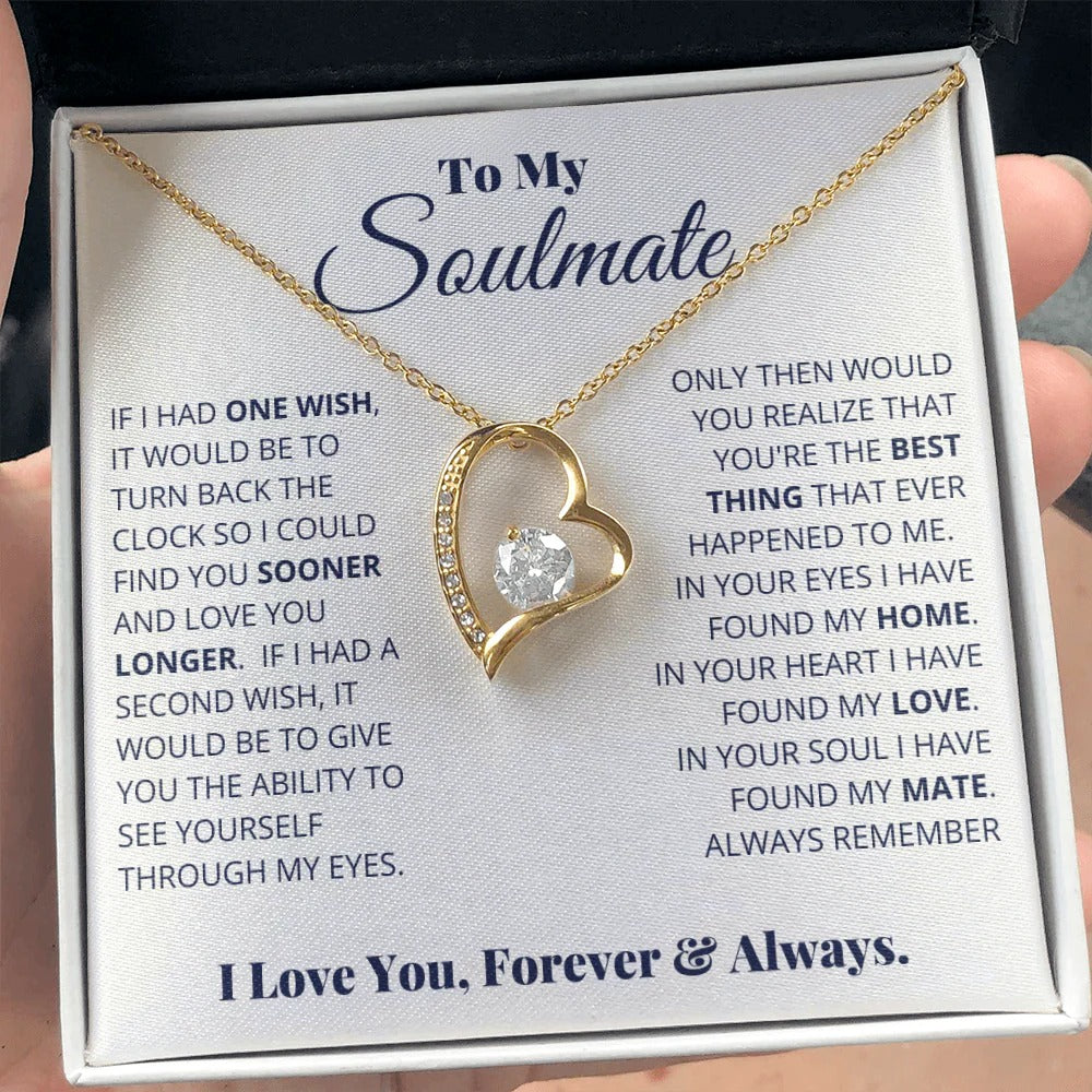 Soulmate Necklace – Love You Longer, Forever & Always
