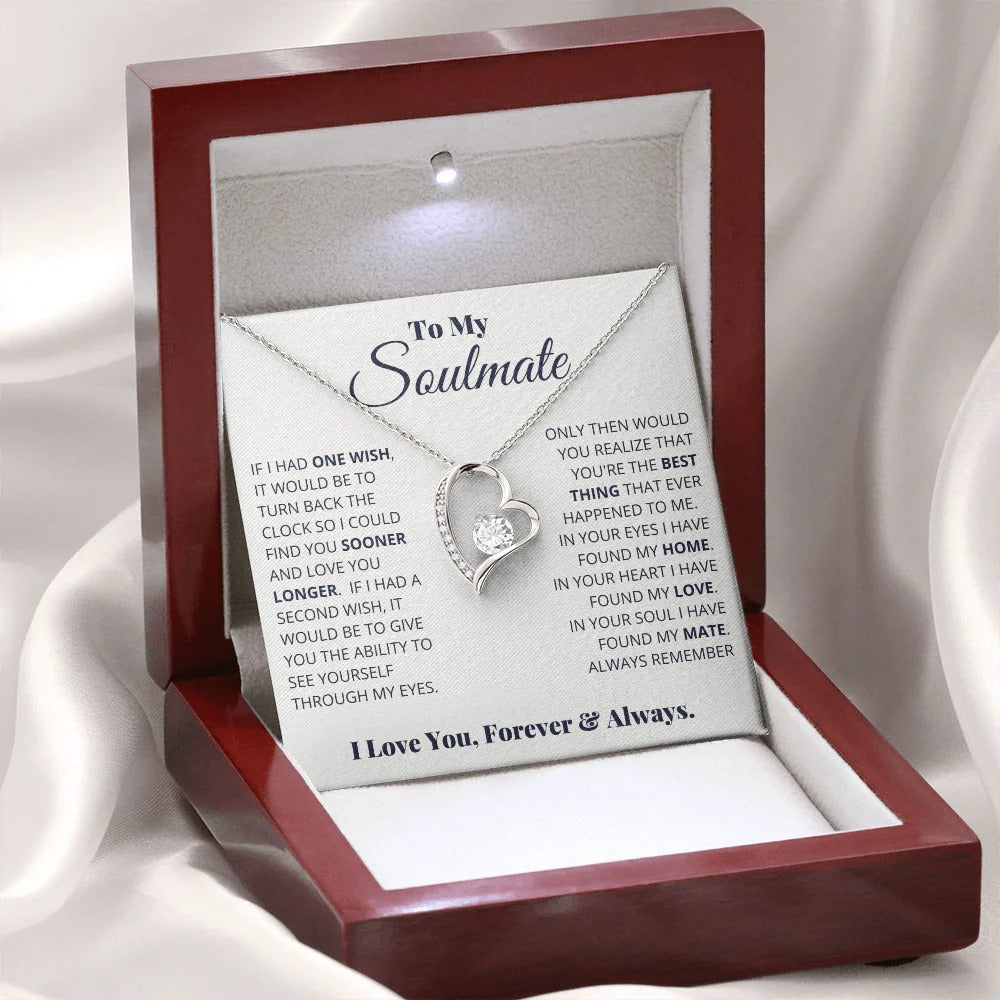 Soulmate Necklace – Love You Longer, Forever & Always