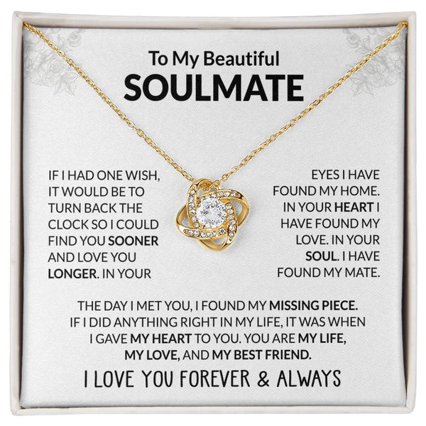 Soulmate Necklace – My Missing Piece, My Forever Love