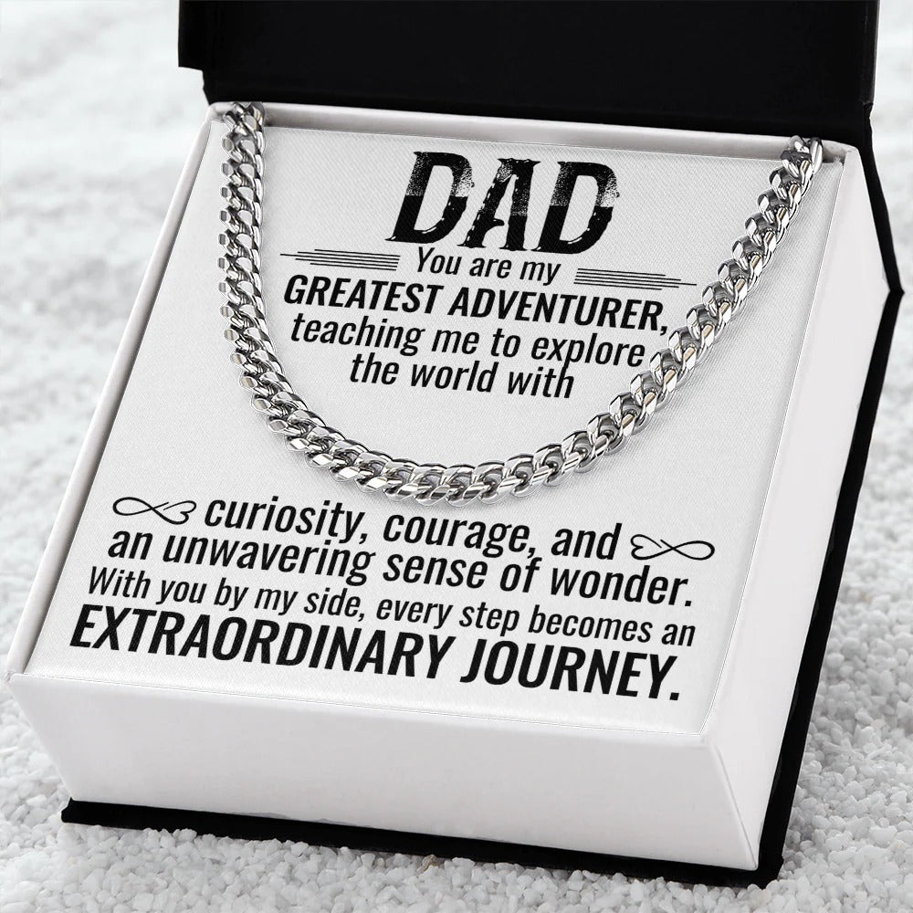 To My Dad Necklace – My Greatest Adventurer