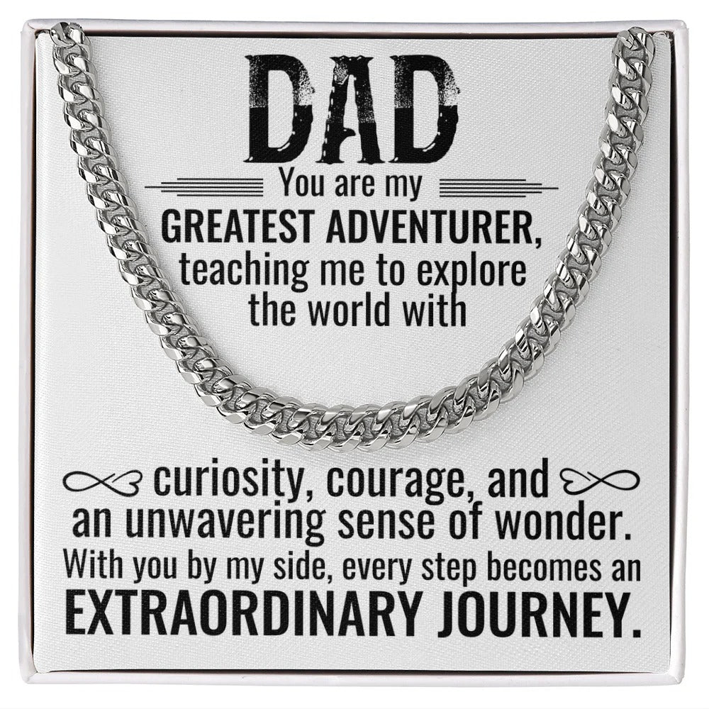 To My Dad Necklace – My Greatest Adventurer