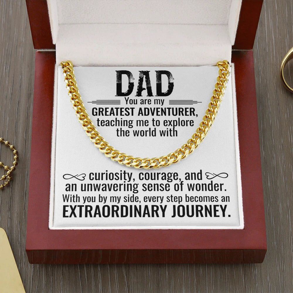 To My Dad Necklace – My Greatest Adventurer