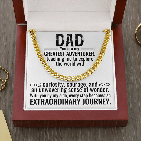 To My Dad Necklace – My Greatest Adventurer