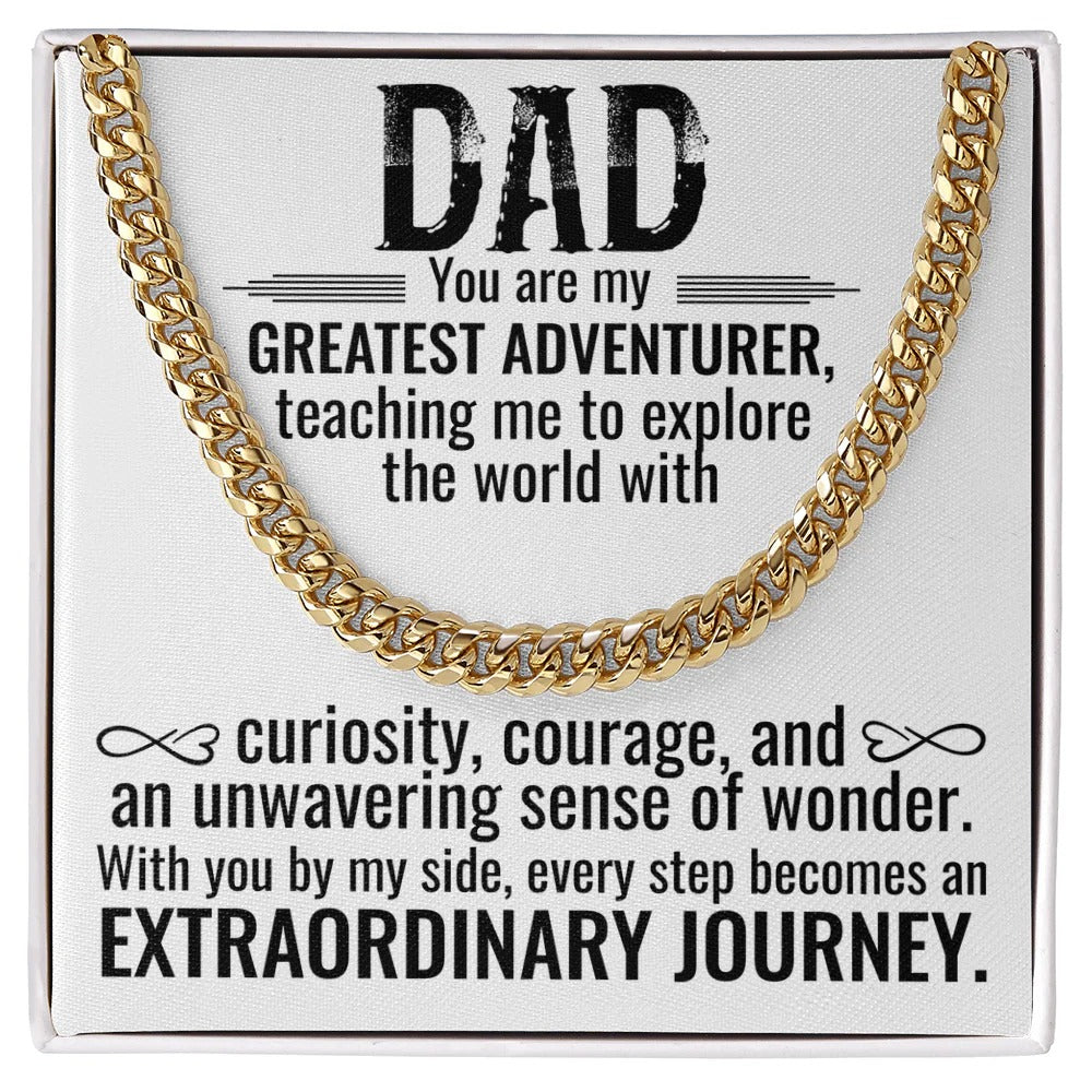 To My Dad Necklace – My Greatest Adventurer
