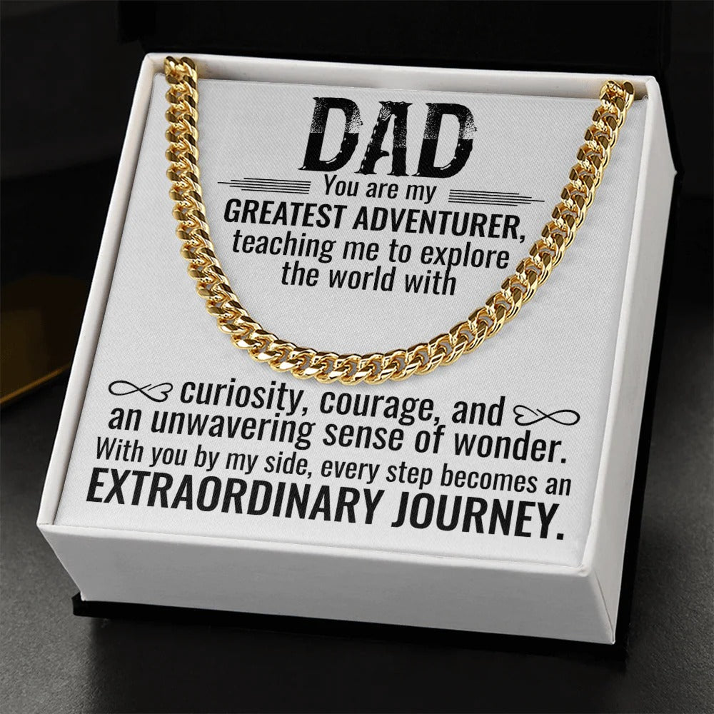 To My Dad Necklace – My Greatest Adventurer