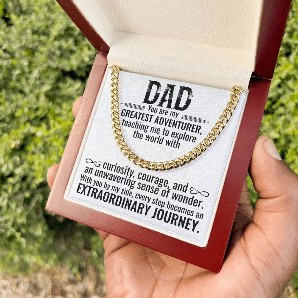 To My Dad Necklace – My Greatest Adventurer