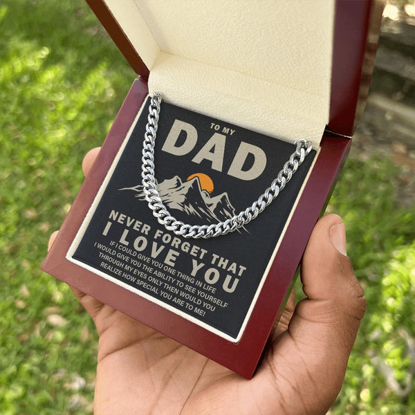To My Dad Necklace – See Yourself Through My Eyes