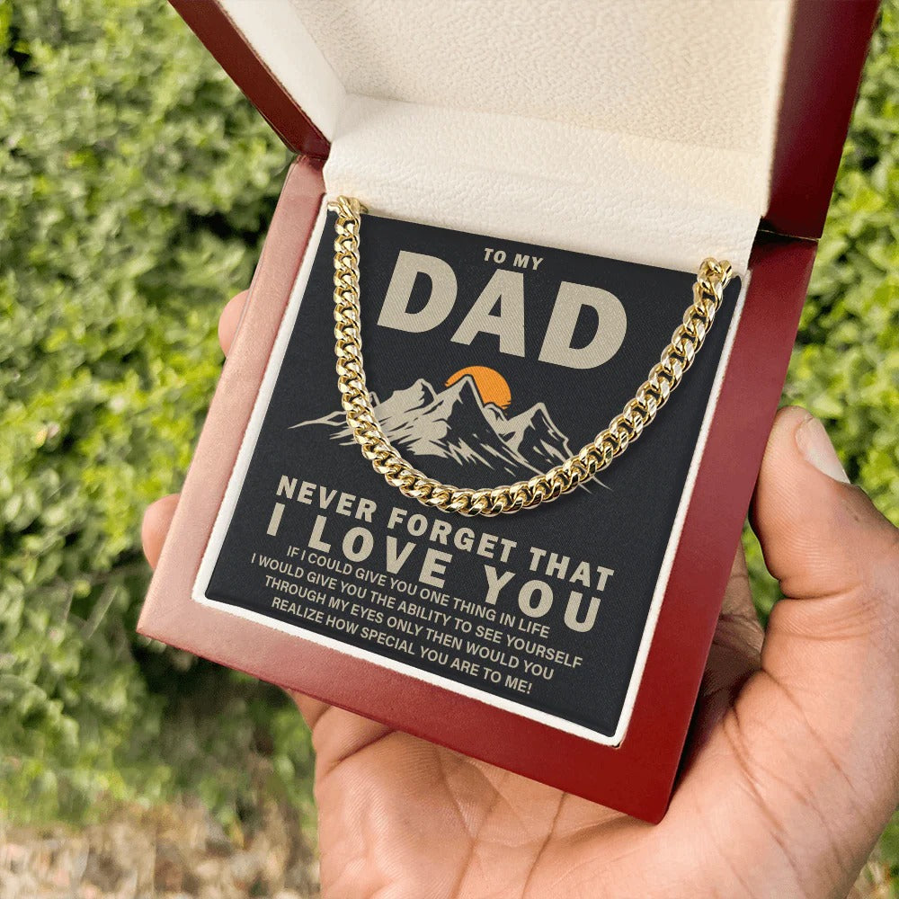 To My Dad Necklace – See Yourself Through My Eyes