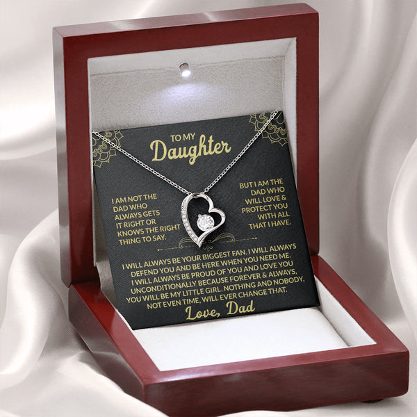 To My Daughter – Forever Love Necklace From Dad